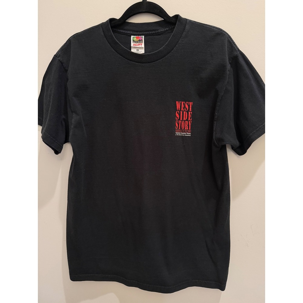 Vintage 2001 West Side Story Musical T-Shirt Fruit of the Loom Large Black